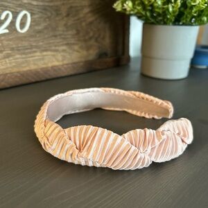 Women’s Silky Braided Headband - Blush Pink